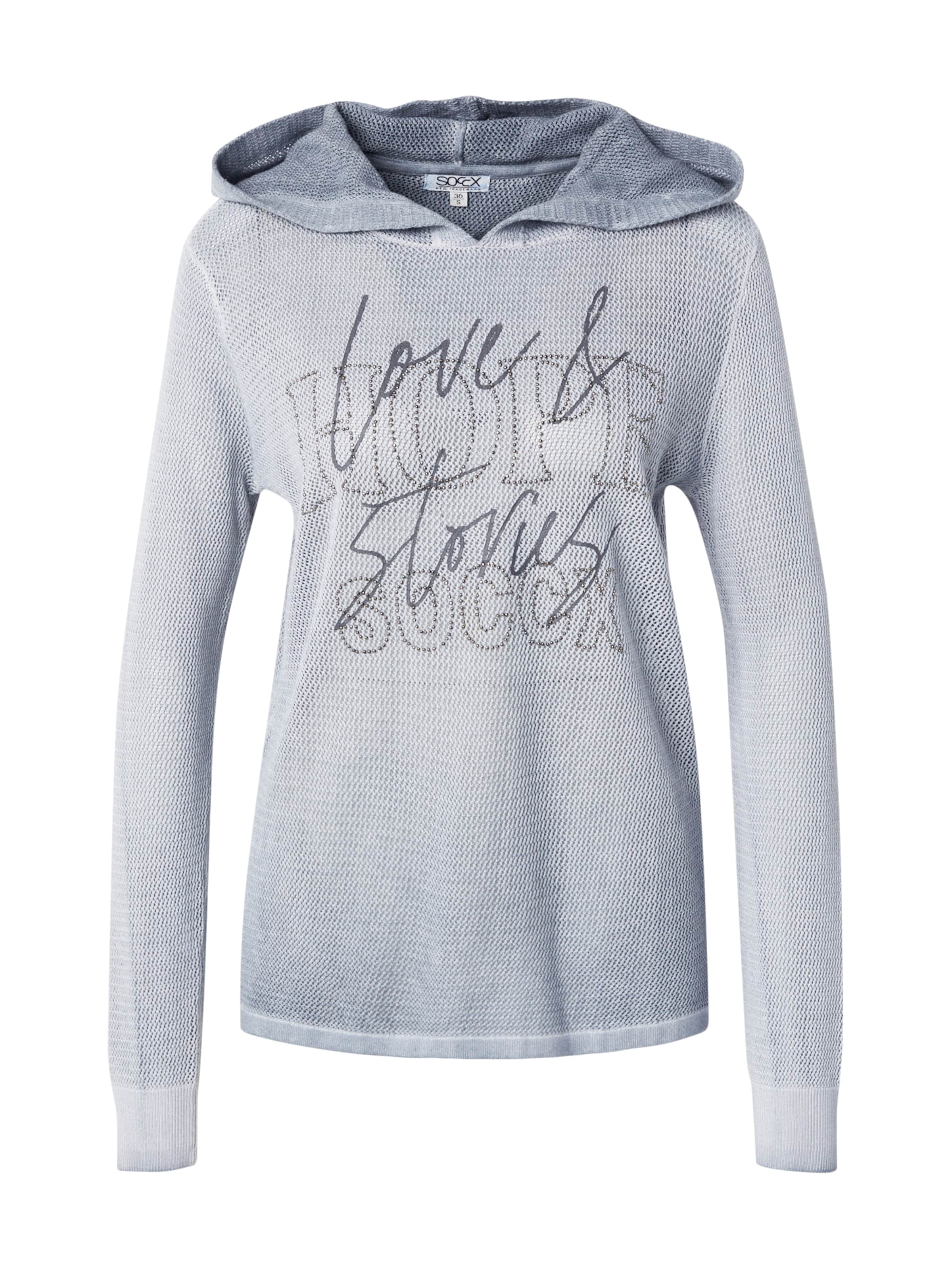 Pull-over Soccx en gris : devant