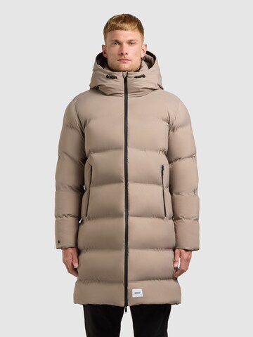 Manteau d’hiver 'CAIUS3' khujo en beige : devant