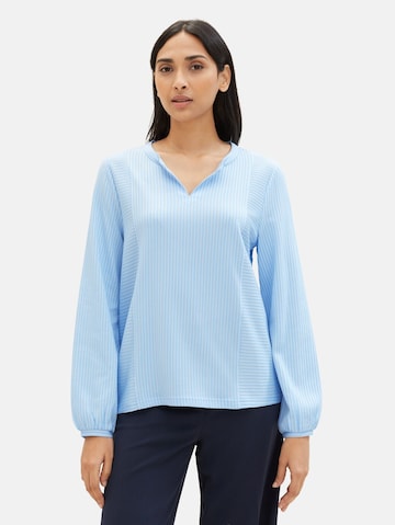 TOM TAILOR Blouse in Blauw: voorkant