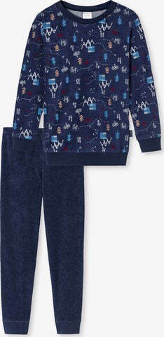 SCHIESSER Pajamas in Blue: front