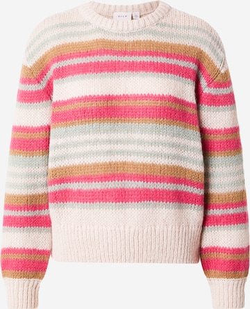 VILA Sweater 'VICHOCA' in Beige: front
