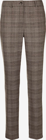 MADELEINE Slimfit Pantalon in Bruin: voorkant