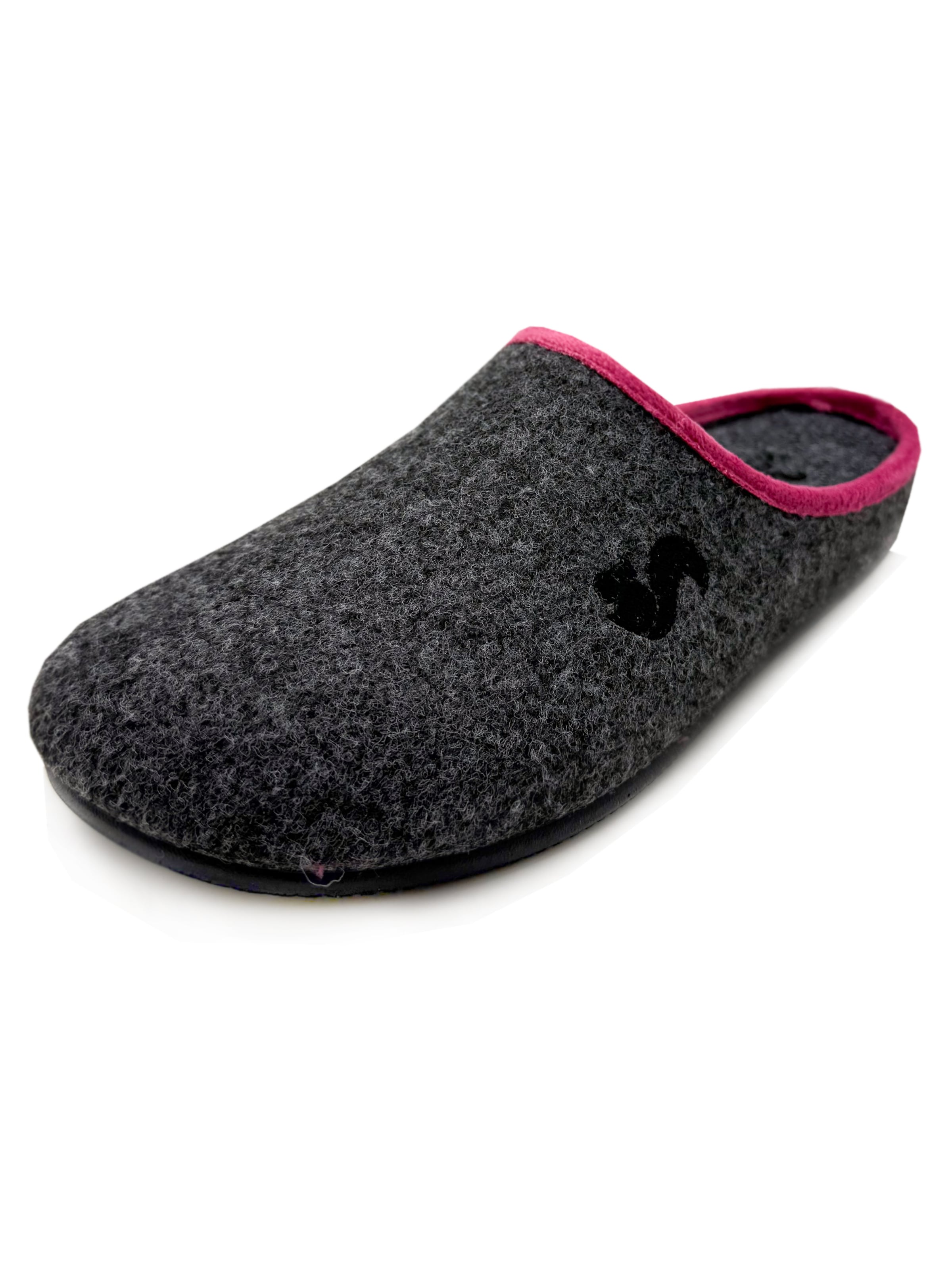 thies Pantolette 'thies 1856 ® PET Piping Slipper' in Grau: Vorderseite