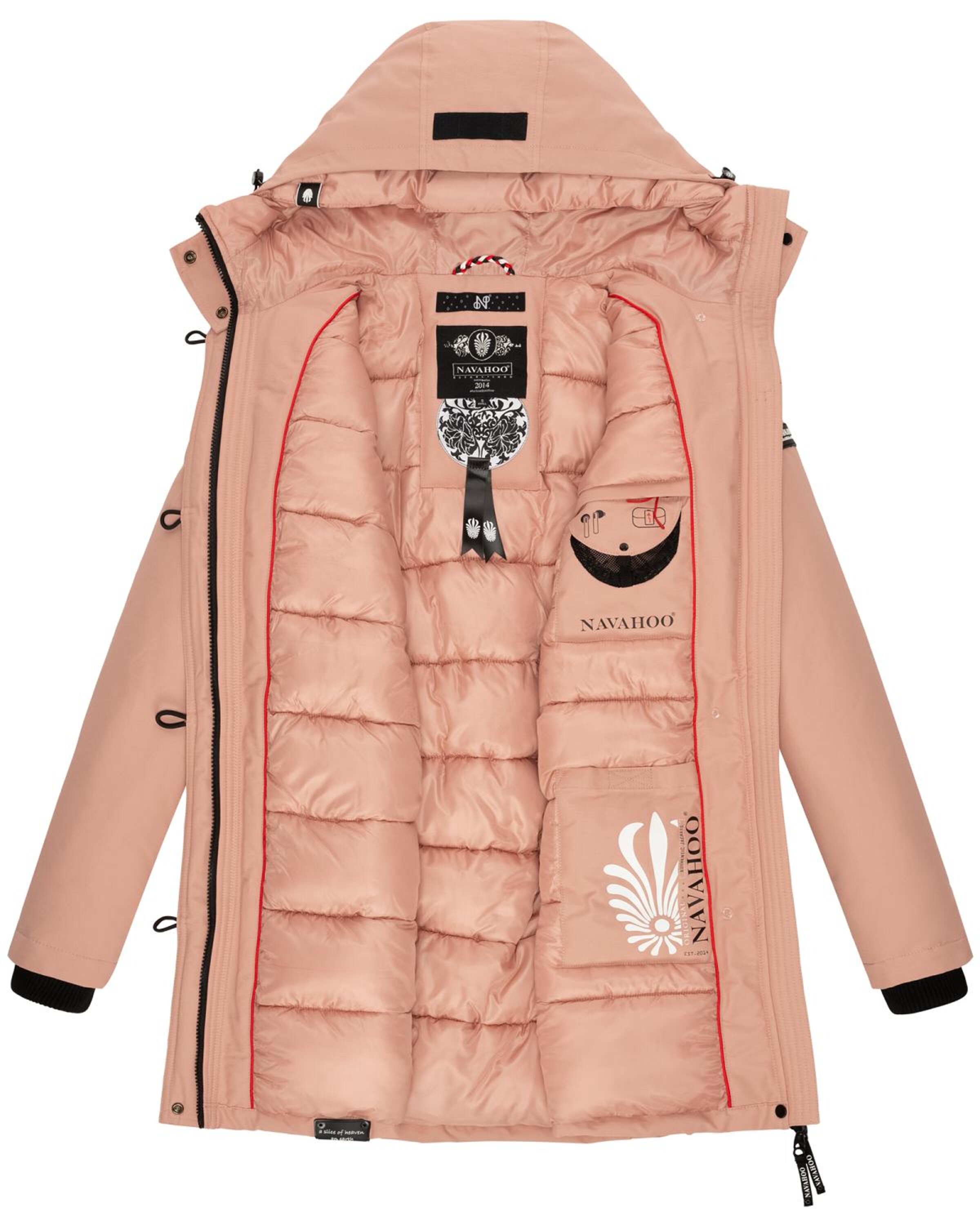 NAVAHOO Zimná parka 'Freeze Storm' - Ružová