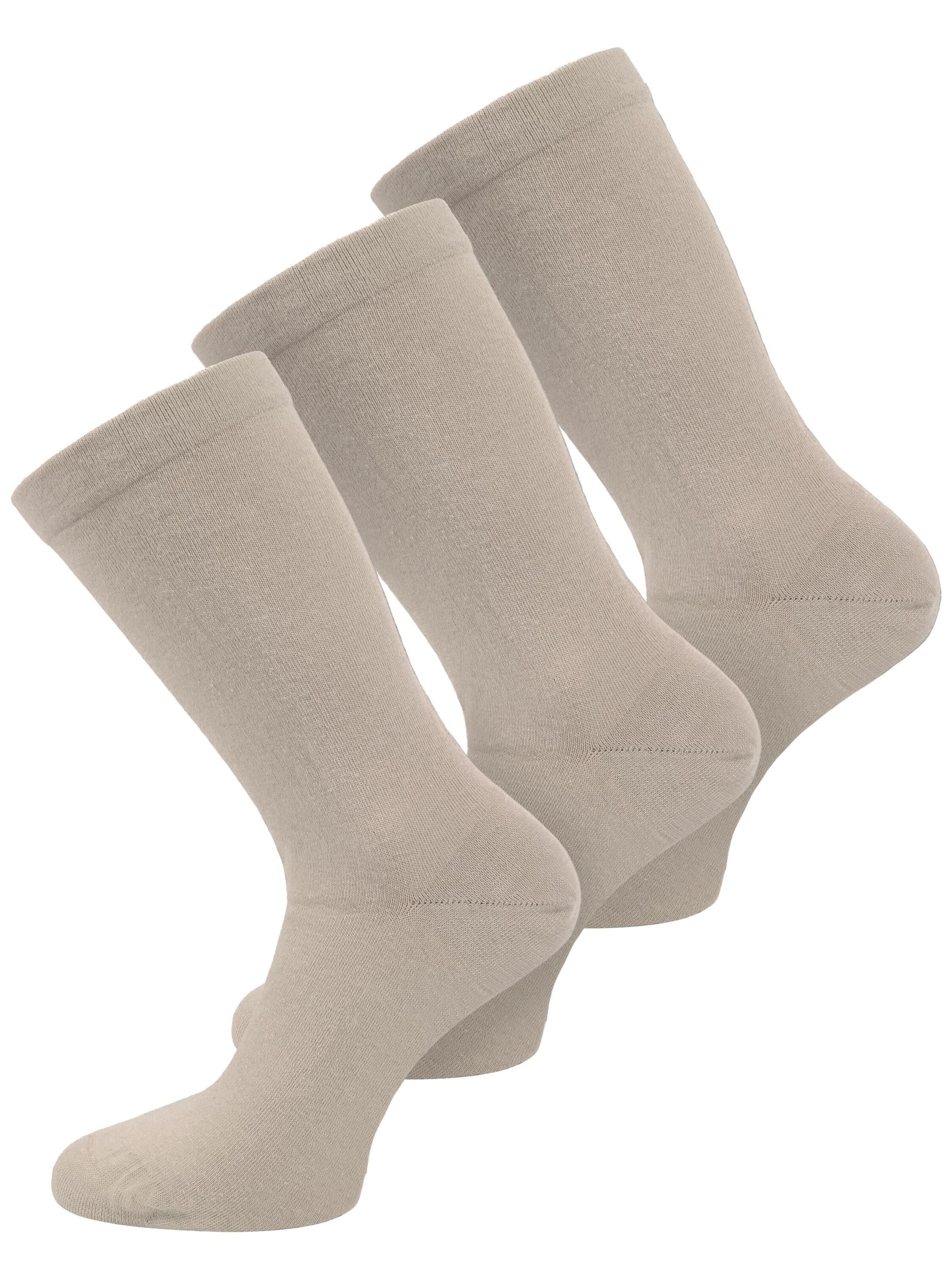 Chaussettes normani en beige : devant