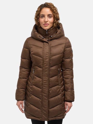 Tazzio Winter Coat 'F809' in Brown: front