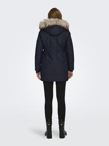 Only Maternity Winterparka in Blauw
