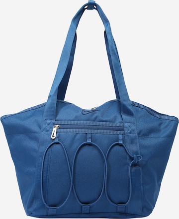 NIKE Sports Bag in Blue: front