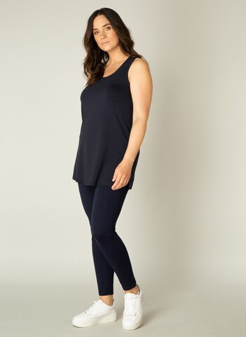BASE LEVEL CURVY Top 'Alicia' in Blue