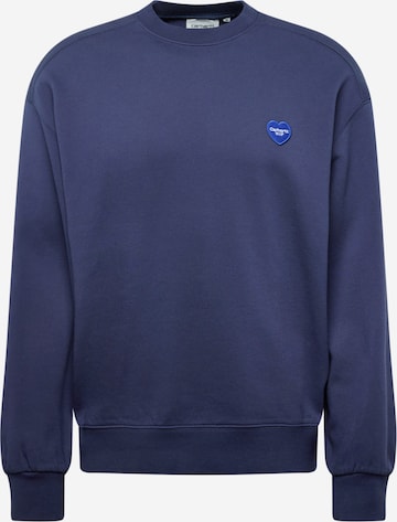 Sweat-shirt Carhartt WIP en bleu : devant