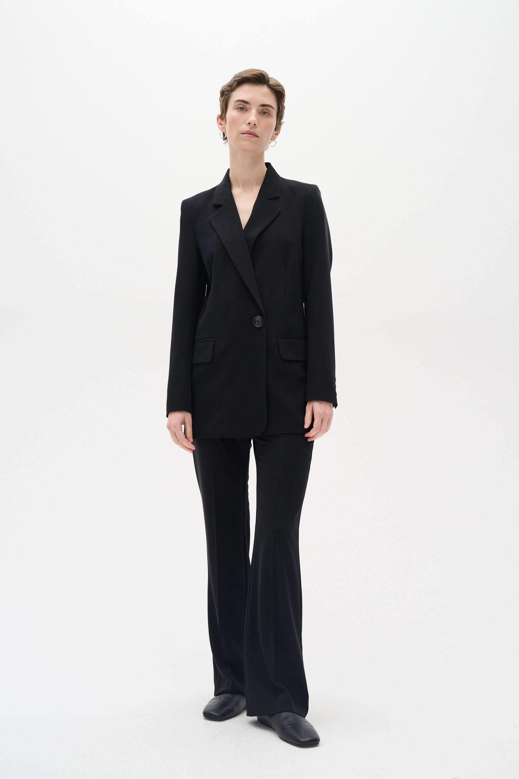 InWear Regular Trousers 'Veta' in Black