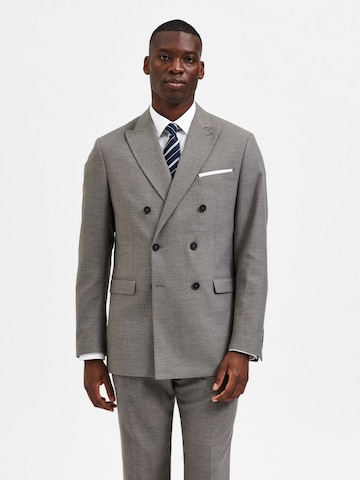 SELECTED HOMME Slim fit Suit Jacket 'Daxlogan' in Grey: front