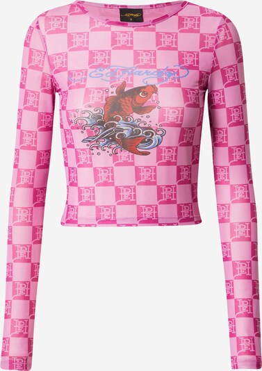 Ed Hardy Тениска в светлорозово / тъмнорозово / огнено червено / черно, Преглед на продукта