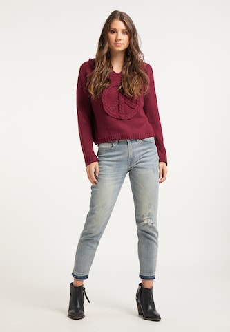 Pull-over IZIA en rouge