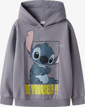 NAME IT Sweatshirt 'NKFDYS STITCH' in Lila: Vorderseite