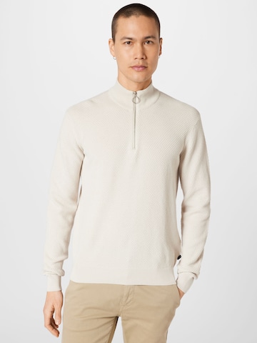 Casual Friday Sweater 'Karlo' in Beige: front