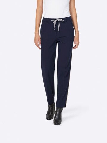 heine Regular Broek in Blauw: voorkant