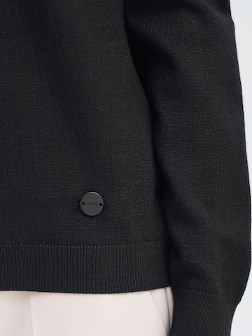 Oxmo Gebreid vest ' OXAIDA ' in Zwart