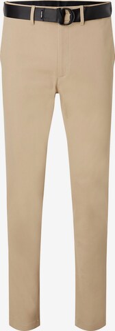Pantalon chino Calvin Klein en beige : devant