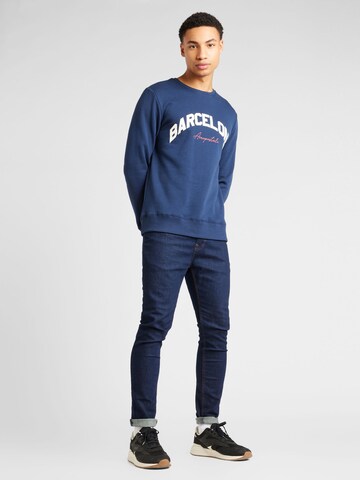 AÉROPOSTALE Sweatshirt 'BARCELONA' in Blauw