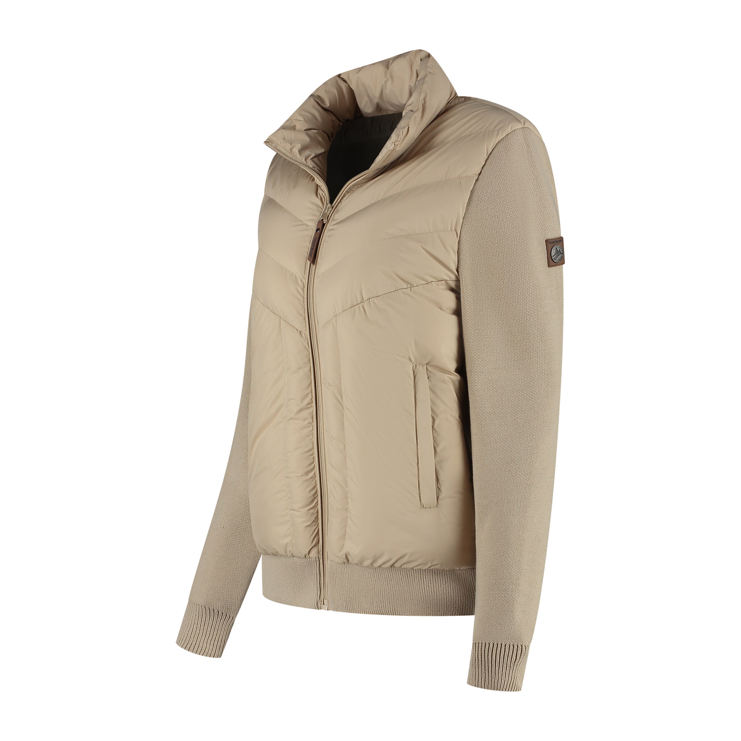 Travelin Gebreid vest 'Dana' in Beige