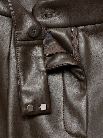 MANGO Wide Leg Hose 'Riga' in Braun