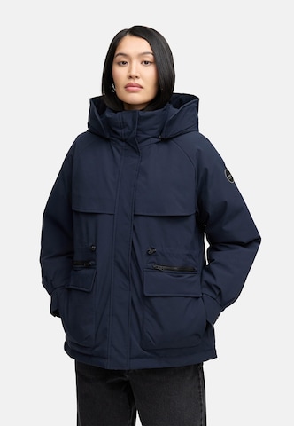 Manteau d’hiver 'Shigaraa XVI' MARIKOO en bleu : devant