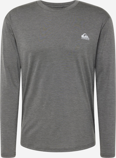 QUIKSILVER T-Shirt fonctionnel 'COASTAL RUN' en noir chiné / blanc, Vue avec produit