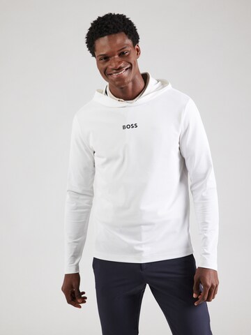 T-Shirt fonctionnel 'Scott' BOSS en blanc : devant