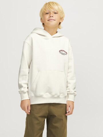 Jack & Jones Junior Sweatshirt 'JORFrederiksberg' in White: front