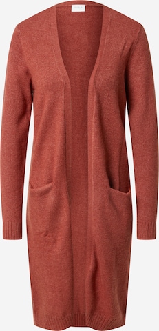 VILA Knitted Coat 'Ril' in Red: front