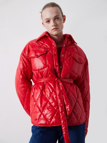 Ipekyol Between-Season Jacket in Red: front