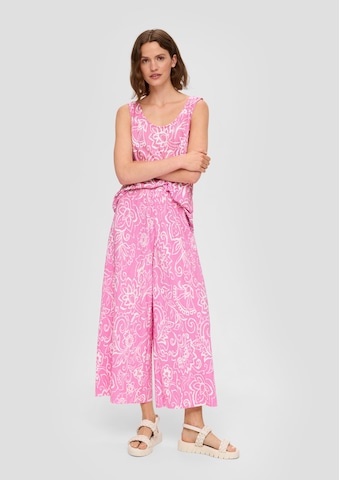 Wide Leg Pantalon s.Oliver en rose