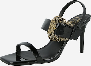Versace Jeans CoutureSandale s remenčićima - crna boja: prednji dio