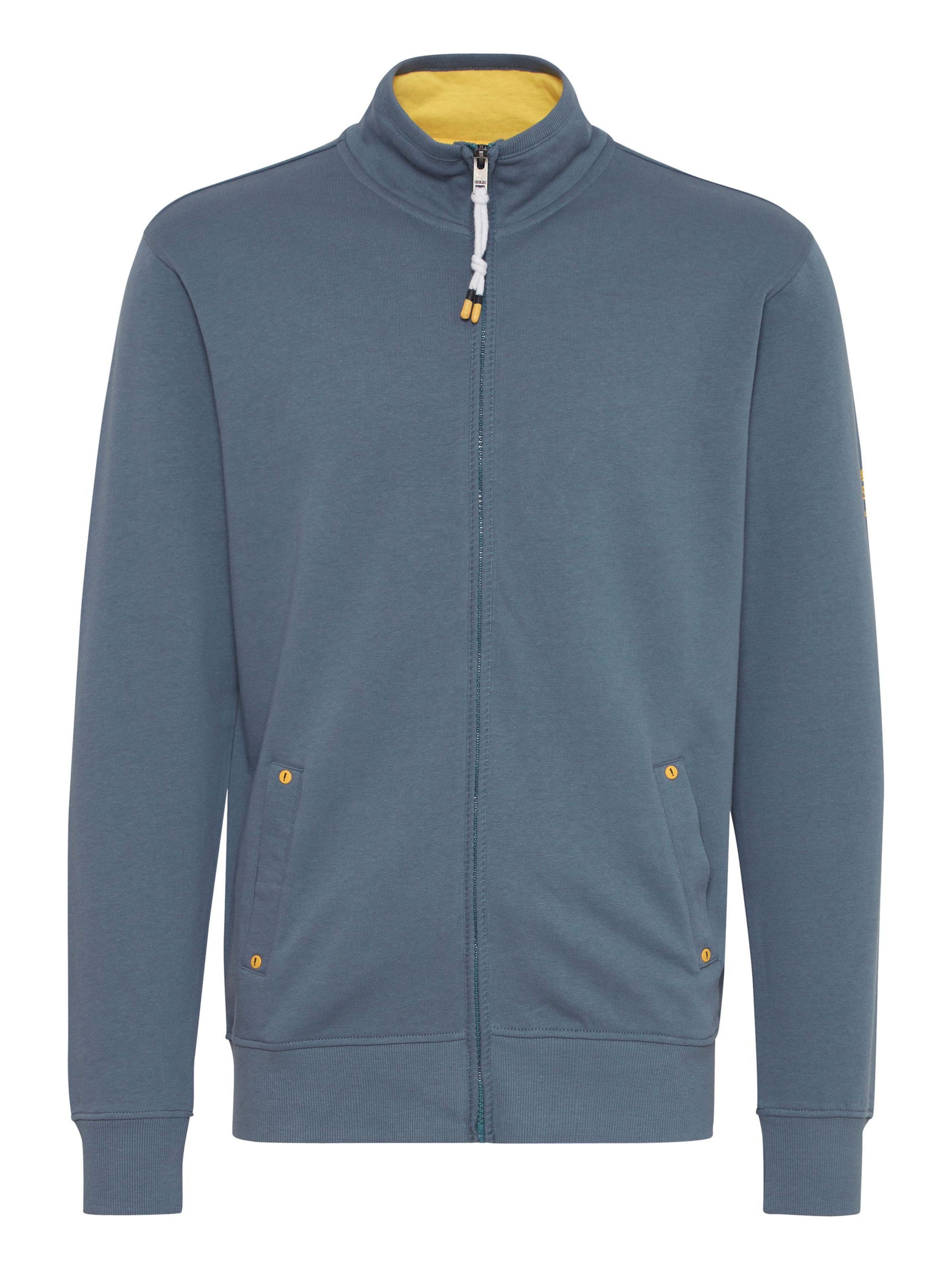 !Solid - Casaco em moletão ' KARIM ' em azul: frente