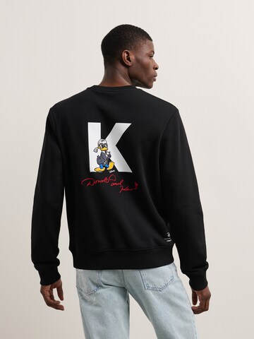 Karl Lagerfeld Свитшот 'Disney x Karl Lagerfeld' в Черный: спереди