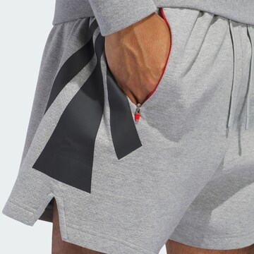 ADIDAS PERFORMANCE Loosefit Sportbroek in Grijs