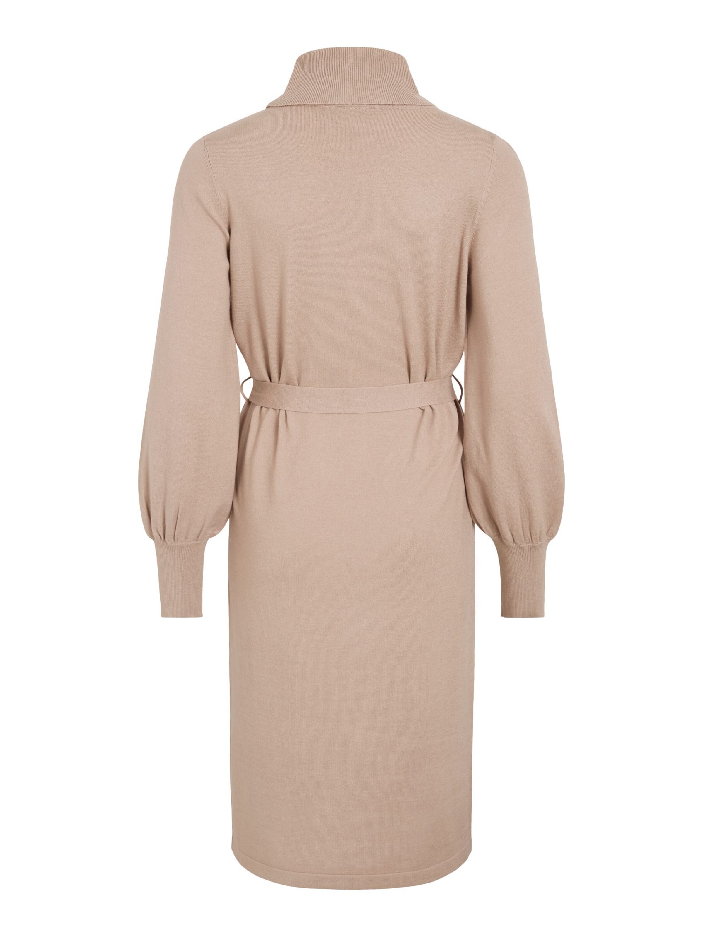 VILA Knit dress 'VIAMANDA' in Beige