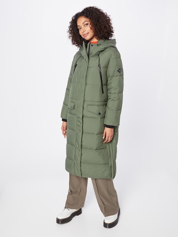 REPLAY Зимно палто в зелено: отпред