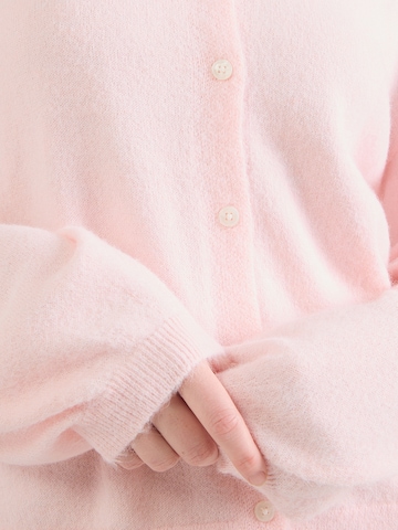 PIECES Knit Cardigan 'PCNAOMI' in Pink