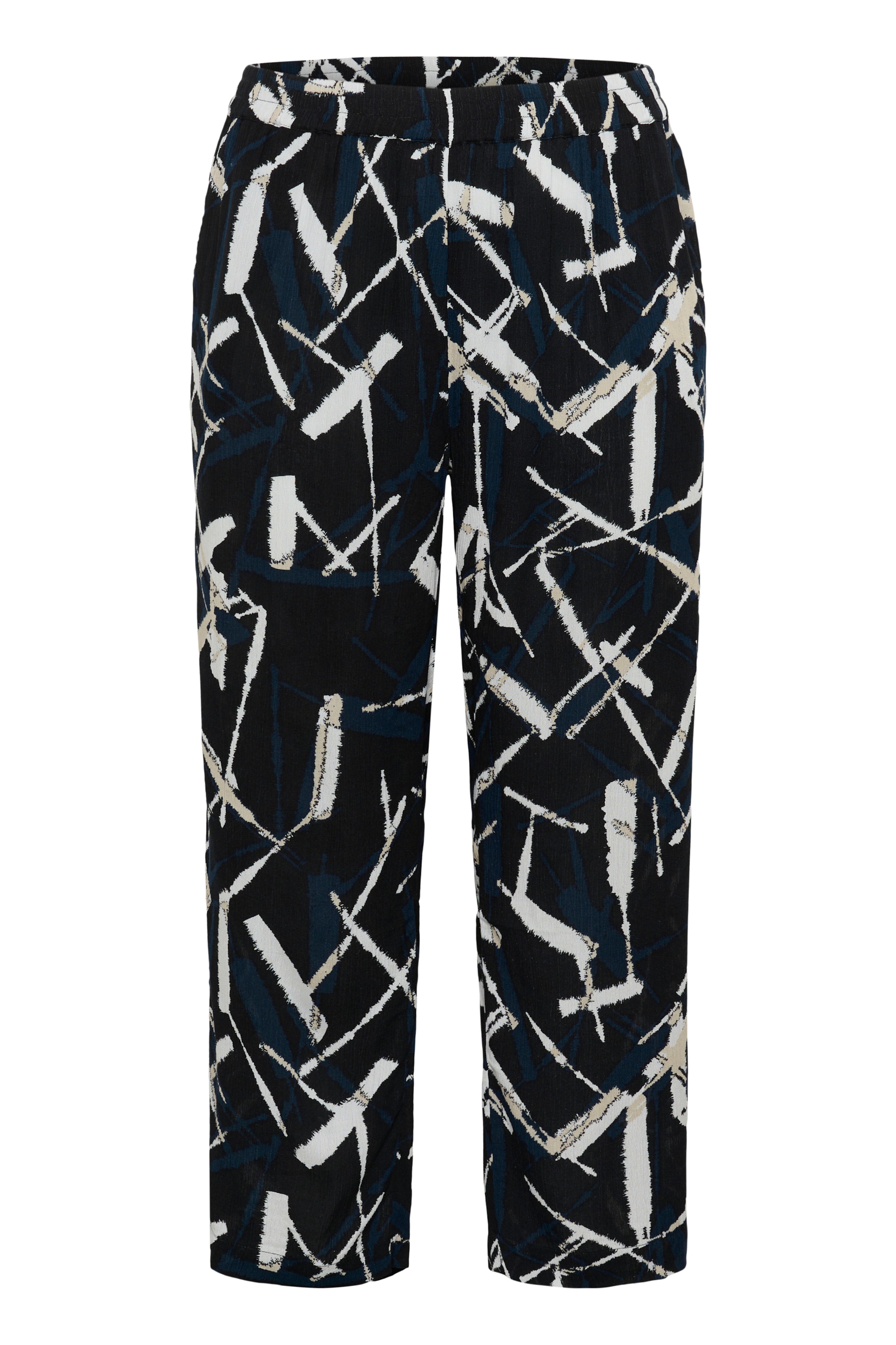 Loosefit Pantalon 'Dala Ami' KAFFE CURVE en noir : devant