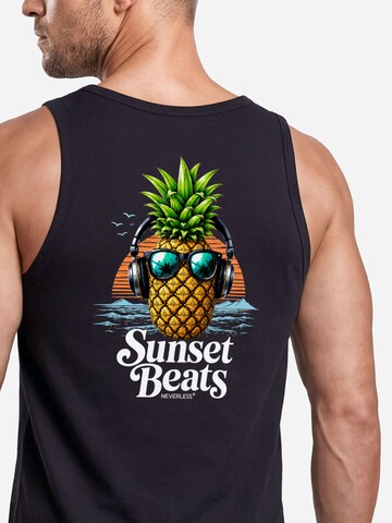 Neverless Shirt 'Ananas' in Black