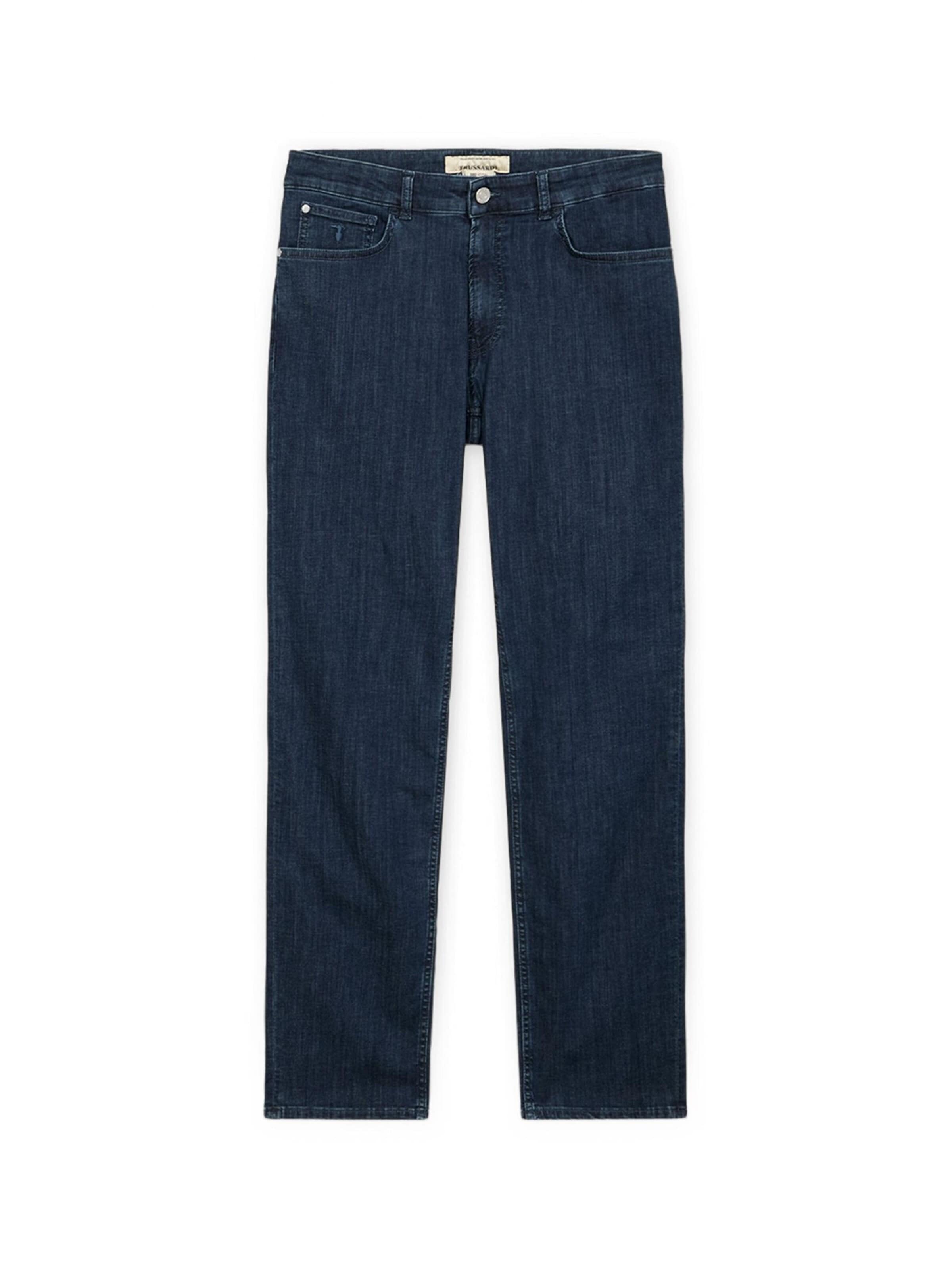 Coupe slim Jean Trussardi en bleu : devant
