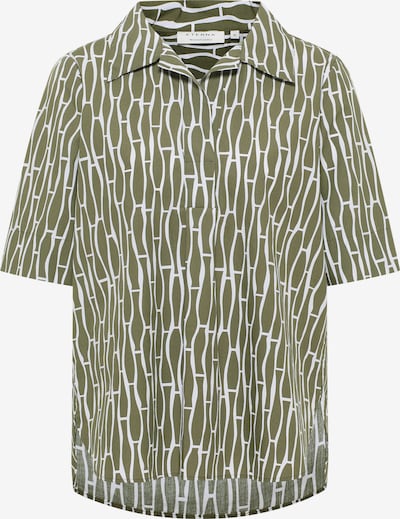 ETERNA Bluse in grün / weiß, Produktansicht