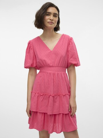 VERO MODA Jurk 'LARISA' in Roze
