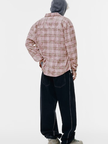 Pull&Bear Comfort fit Srajca | roza barva