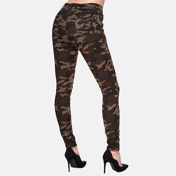 Skinny Jeans di Elara in verde