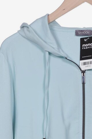 SAMOON Sweatshirt & Zip-Up Hoodie in XXL in Blue
