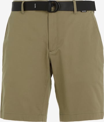 Calvin Klein Regular Pants in Green: front