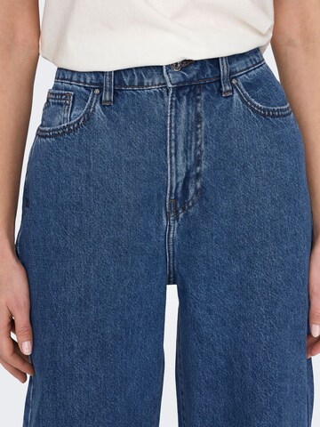 ONLY Wide leg Jeans i blå